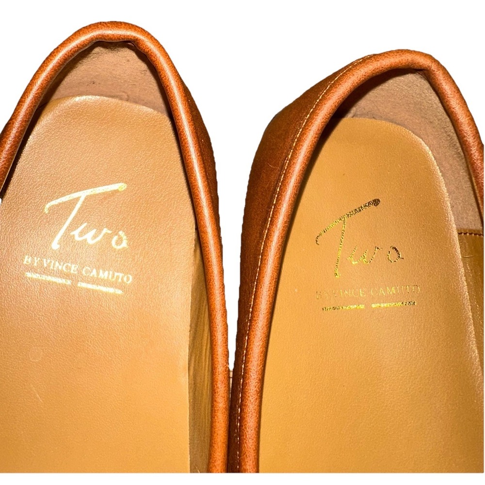 Two By Vince Camuto Daeva Brown Leather Horsebit Driver Loafers Slip On Boy's 3 - Picture 9 of 11